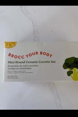 Brocc Your Body Mini Round Ceramic Cocotte Set of 2